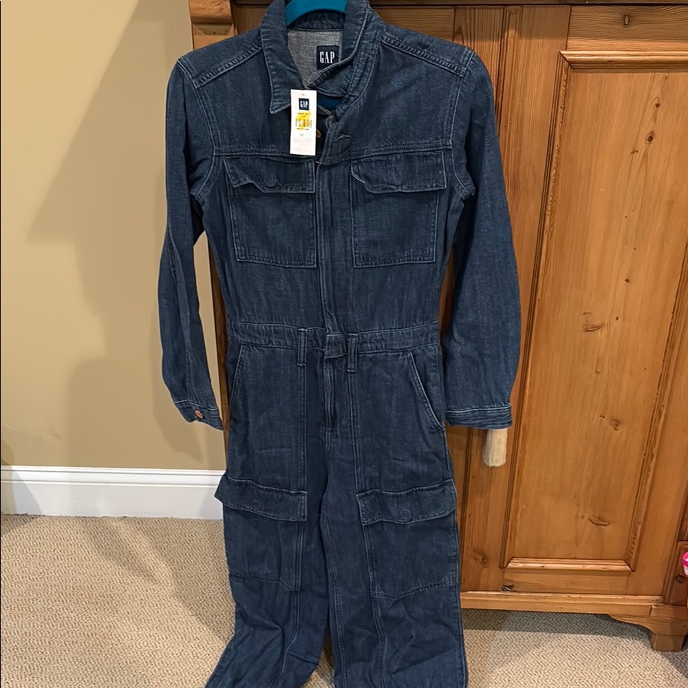 GAP Dark Blue Denim Coverall NWTs Size 00